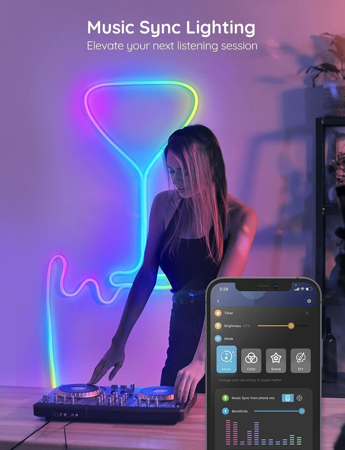 LED-NEON-RGB-Magic 5M Bluetooth