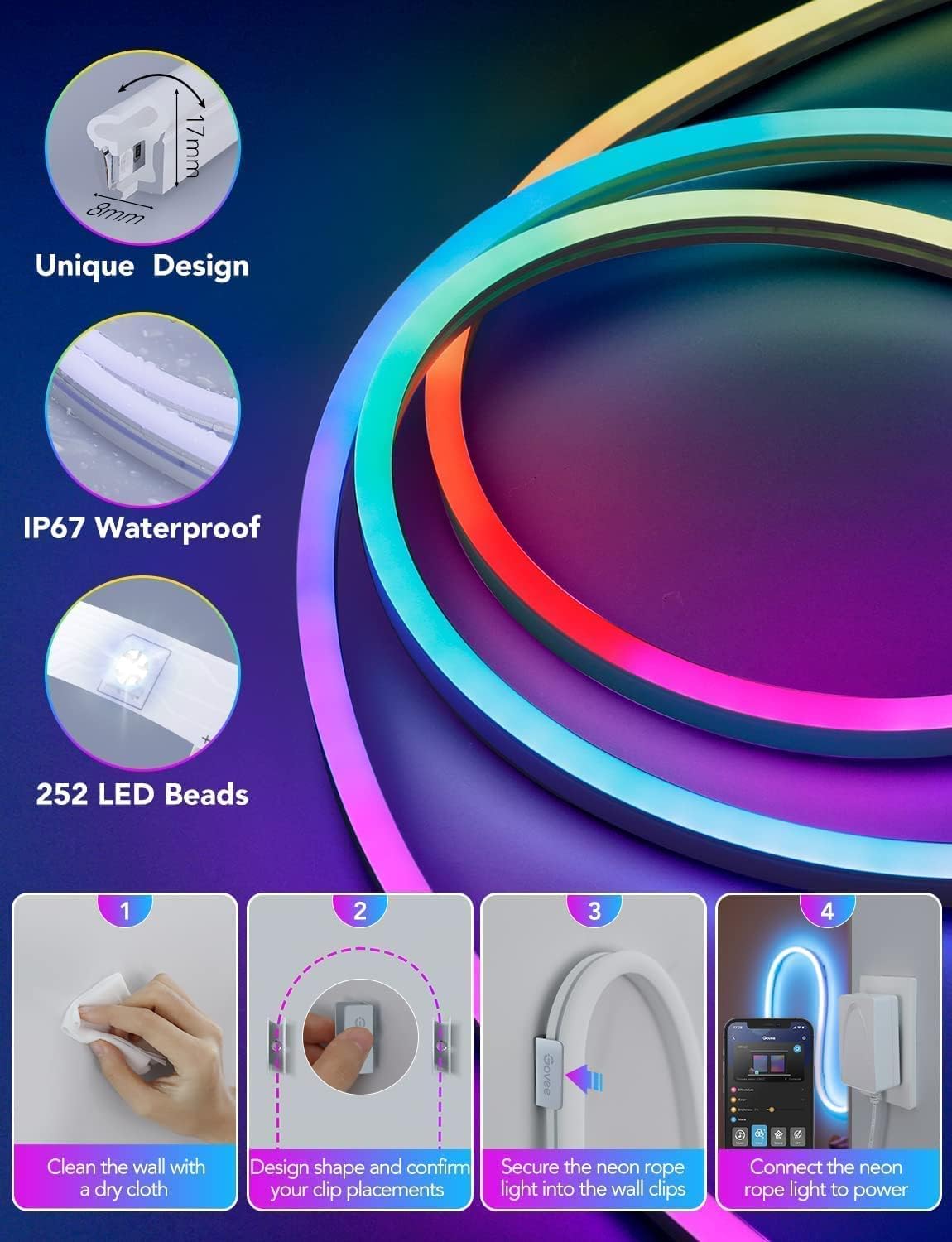LED-NEON-RGB-Magic 5M Bluetooth