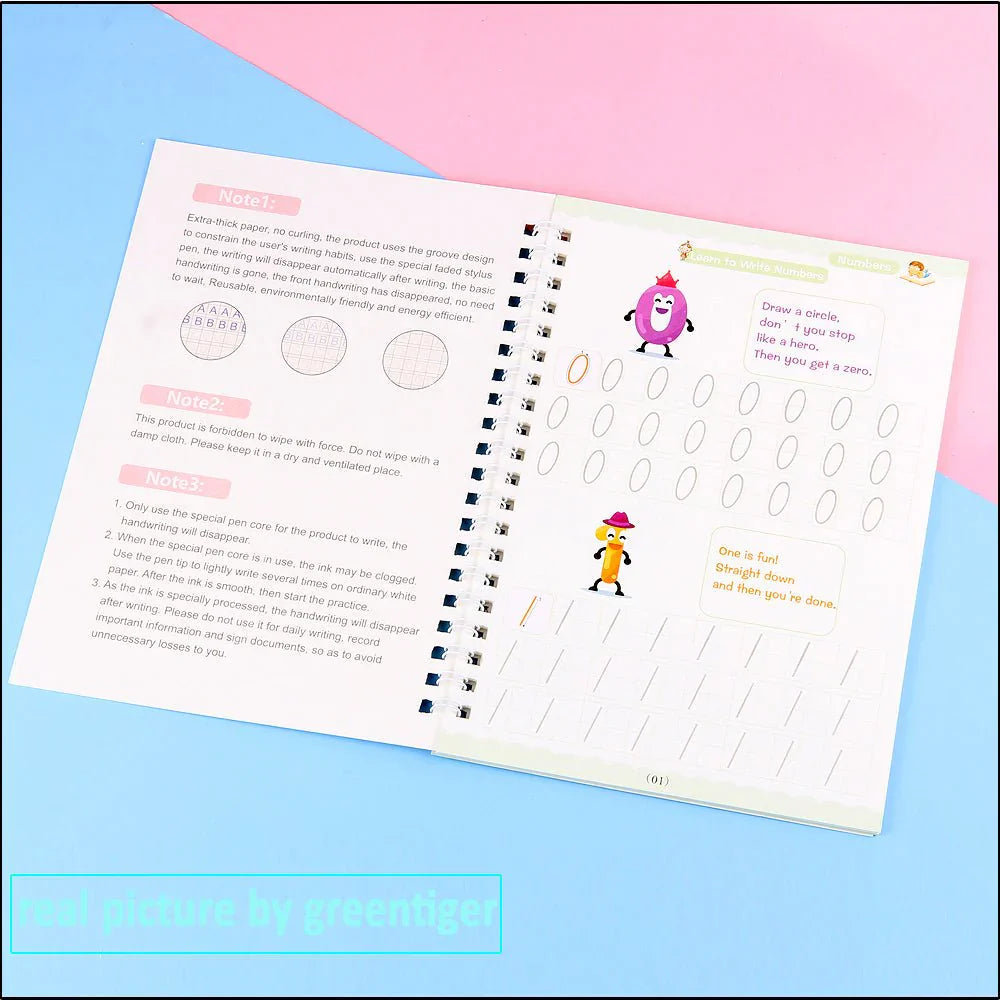 EduGlow™ Magic Practice Copybook Set (Pack of 4)
