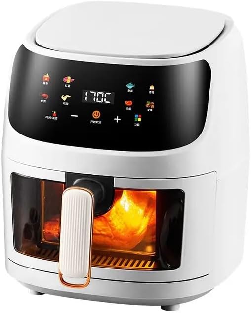 8L Digital Control Air Fryers Visualable Multifunction Electric 2400W   Air Fryers With Touch Screen
