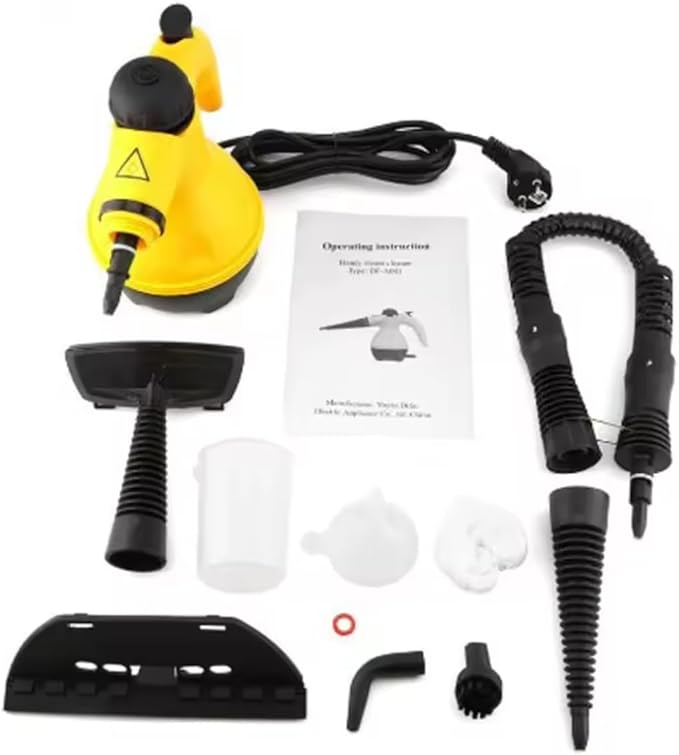 High-Pressure Steam Cleaner for Home & Car - Multifunctional Handheld Steamer with floor cleaner Versatile Attachments for Kitchen, Bathroom, Tile, Grout Rapid Heat-Up, Continuous Steam