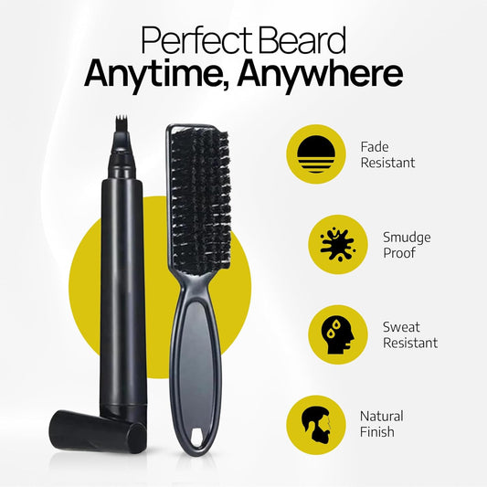 BeardMaster™ Filler Pen Kit - Waterproof, Sweatproof, Long-Lasting Beard Pencil for Men